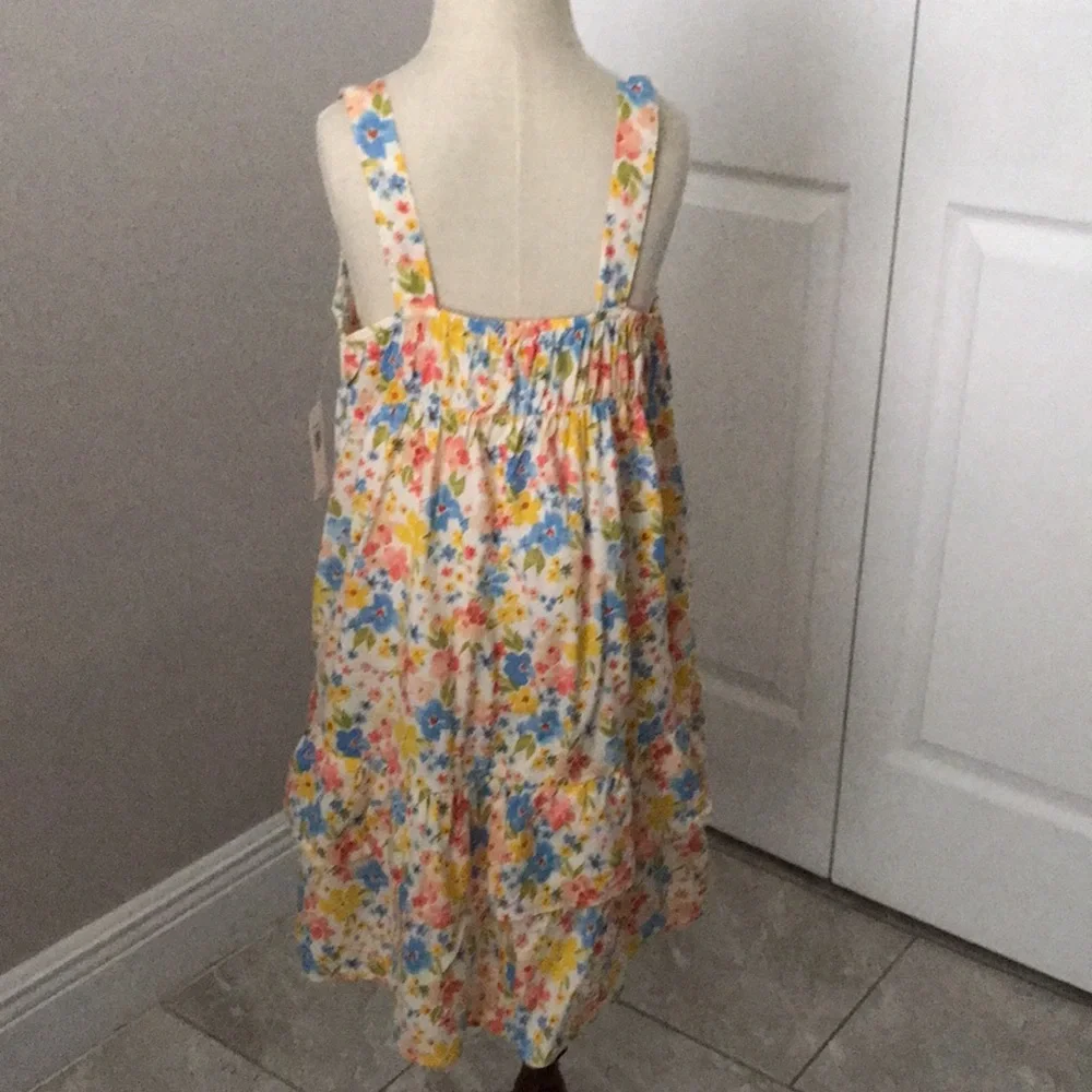 NEW - OLD NAVY Girls Printed Sleeveless Tiered All-Day Dress | 8